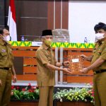 Bupati Pringsewu Serahkan Pagu DPA 2022