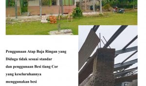 Diduga Menjadi Lahan Korupsi, Salah Satu Proyek Disdikbud Lamteng TA 2021 Terbengkalai