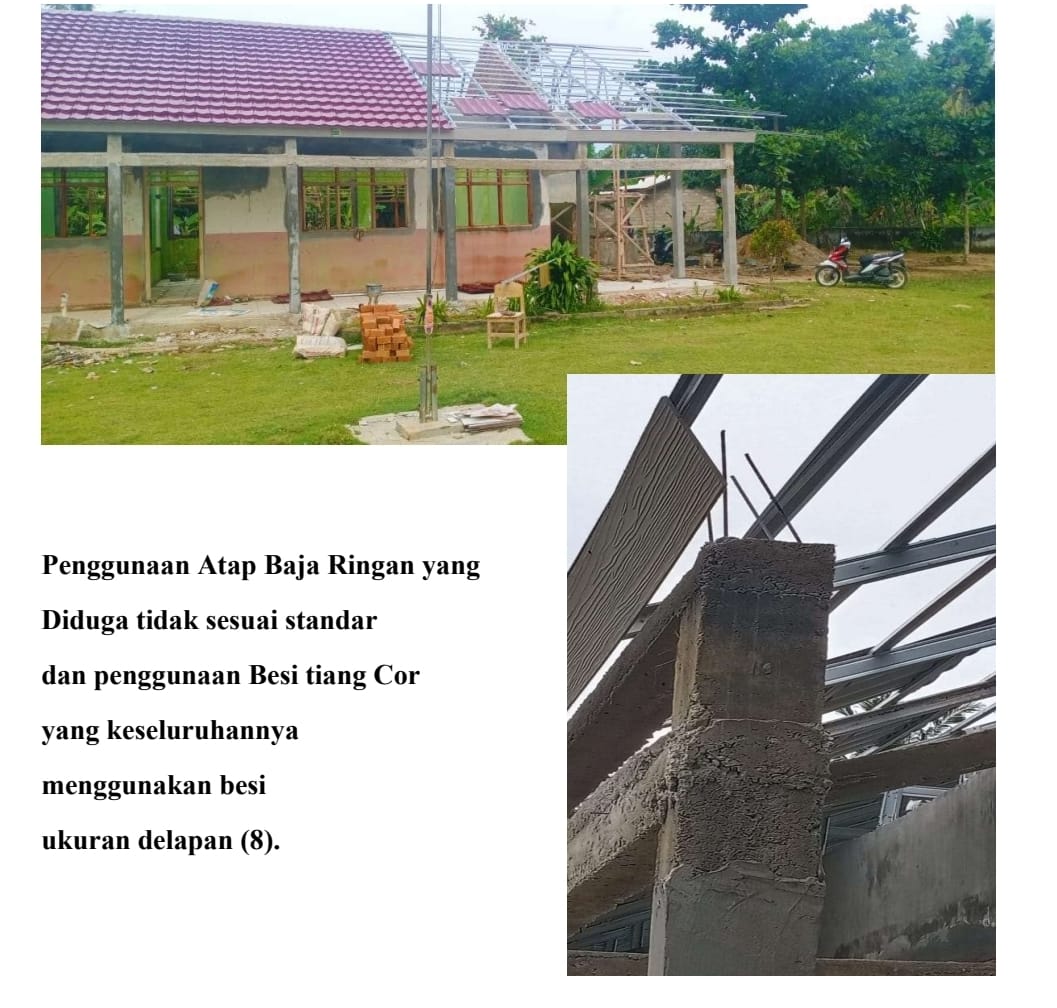 Diduga Menjadi Lahan Korupsi, Salah Satu Proyek Disdikbud Lamteng TA 2021 Terbengkalai