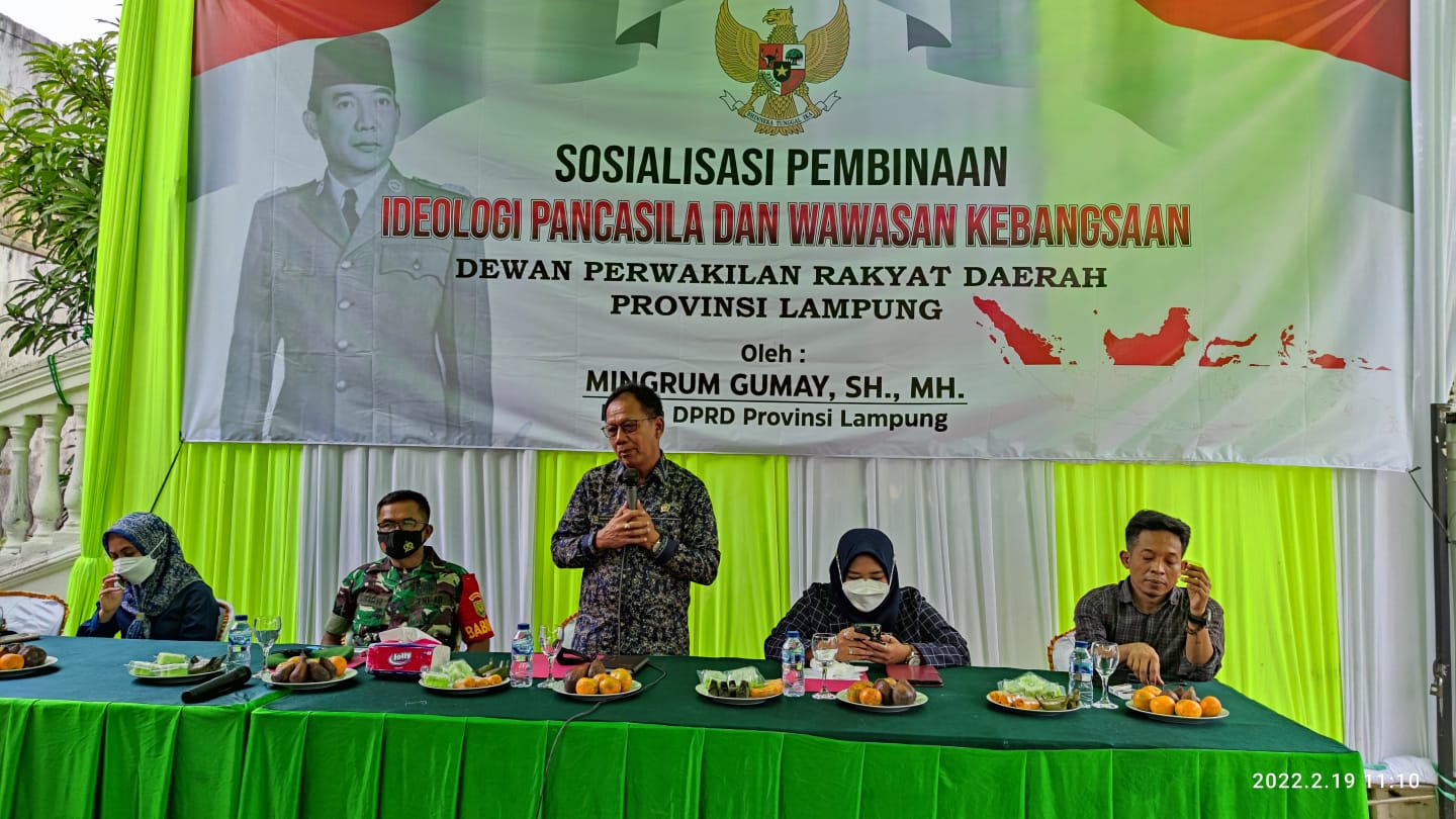 Ketua DPRD Lampung Hadiri Sosialisasi ideologi Pancasila