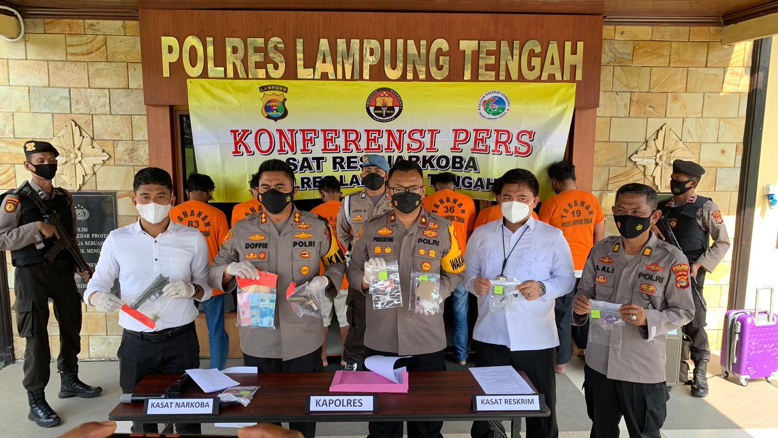Bravo! Satres Narkoba Polres Lamteng Berhasil Meringkus Diduga Sindikat Pengedar Narkotika