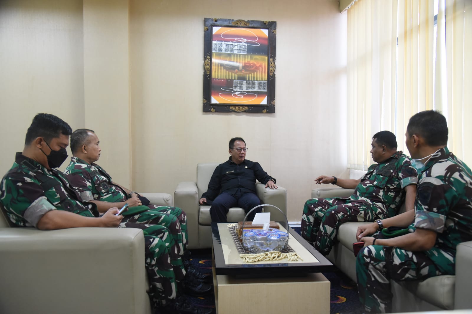 Mingrum Gumay Terima Kunjungan Danrem 043/Brigjen TNI Ruslan Effendy