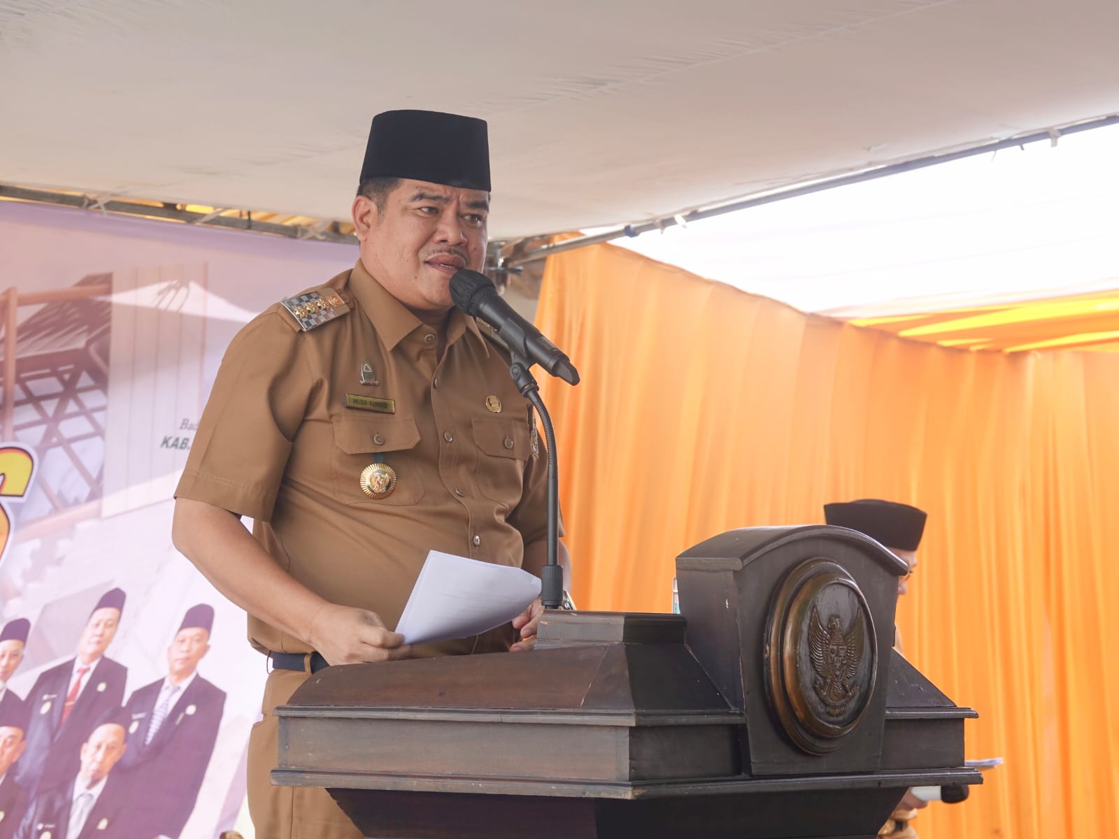Bupati Lamteng Musa Ahmad S.Sos Resmi Melauching Kampung BAZNAS