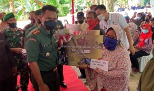 Dandim 0411/KM Letkol Inf Sihono Launching BTPKLWN, Pedagang: Terimakasih Bapak Tentara