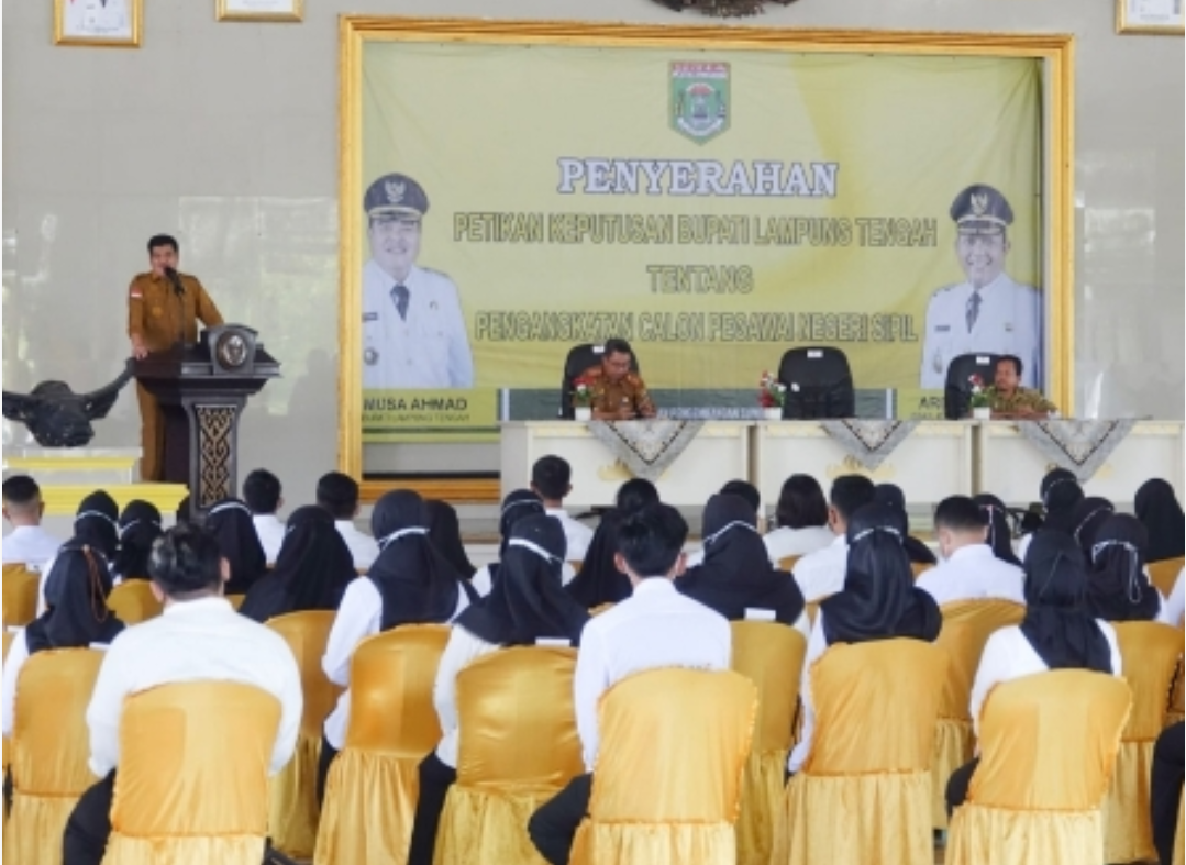 Bupati Lamteng Berikan Petikan Tentang Pengangkatan Calon ASN