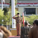 Hari Pertama Kerja Paska Cuti Raya, Pemda Pringsewu Gelar Apel