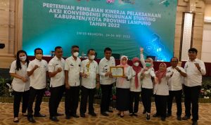 Lamteng Raih Predikat Satu Dalam Kinerja Aksi Konfergensi Penurunan Stunting Seprovinsi Lampung Tahun 2022