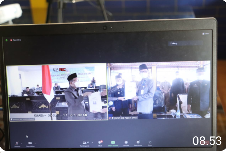 DPRD Pesibar Gelar Paripurna Penyampaian LKPJ Kepala Daerah tahun 2021