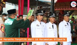 Bupati Lampung Barat Lantik 60 Kepala Peratin Terpilih