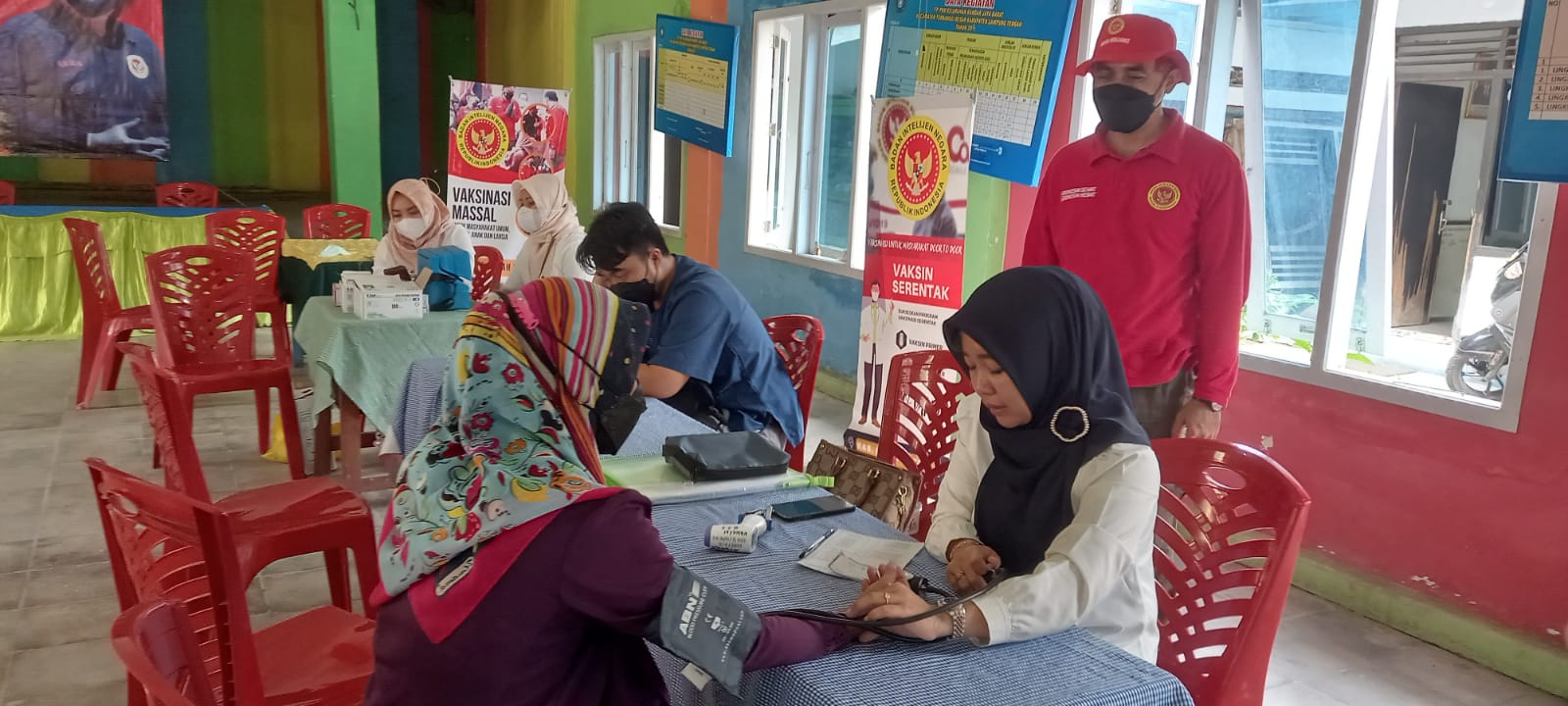 Binda Lakukan Vaksin Boster di Bandar Jaya Barat Lamteng