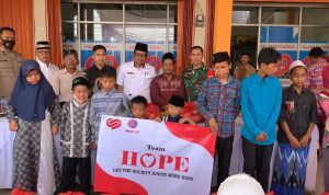 Wujud Peduli Kepada Warga dan Anak Yatim, PT Harapan Hati Lampung Salurkan Bantuan Sembako