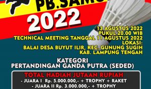 Open Cup Badminton PB. Samudra 2022 Segera Dimulai