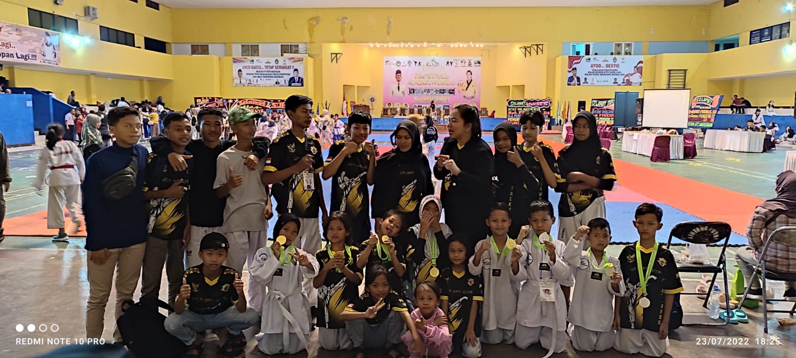 Anak Wartawan SIWO PWI Lampung Sabet Mendali di Festival Taekwondo 2022