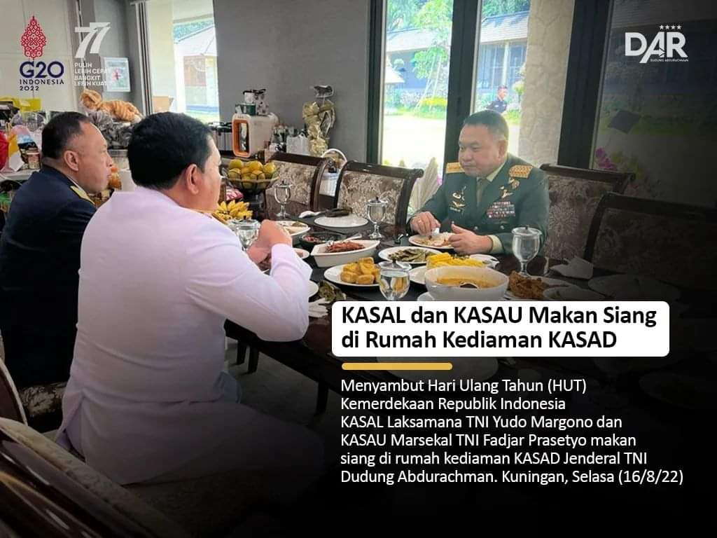 Pimpinan 3 Matra TNI Kumpul di Rumah KSAD usai Pidato Kenegaraan Presiden, Bahas Apa?