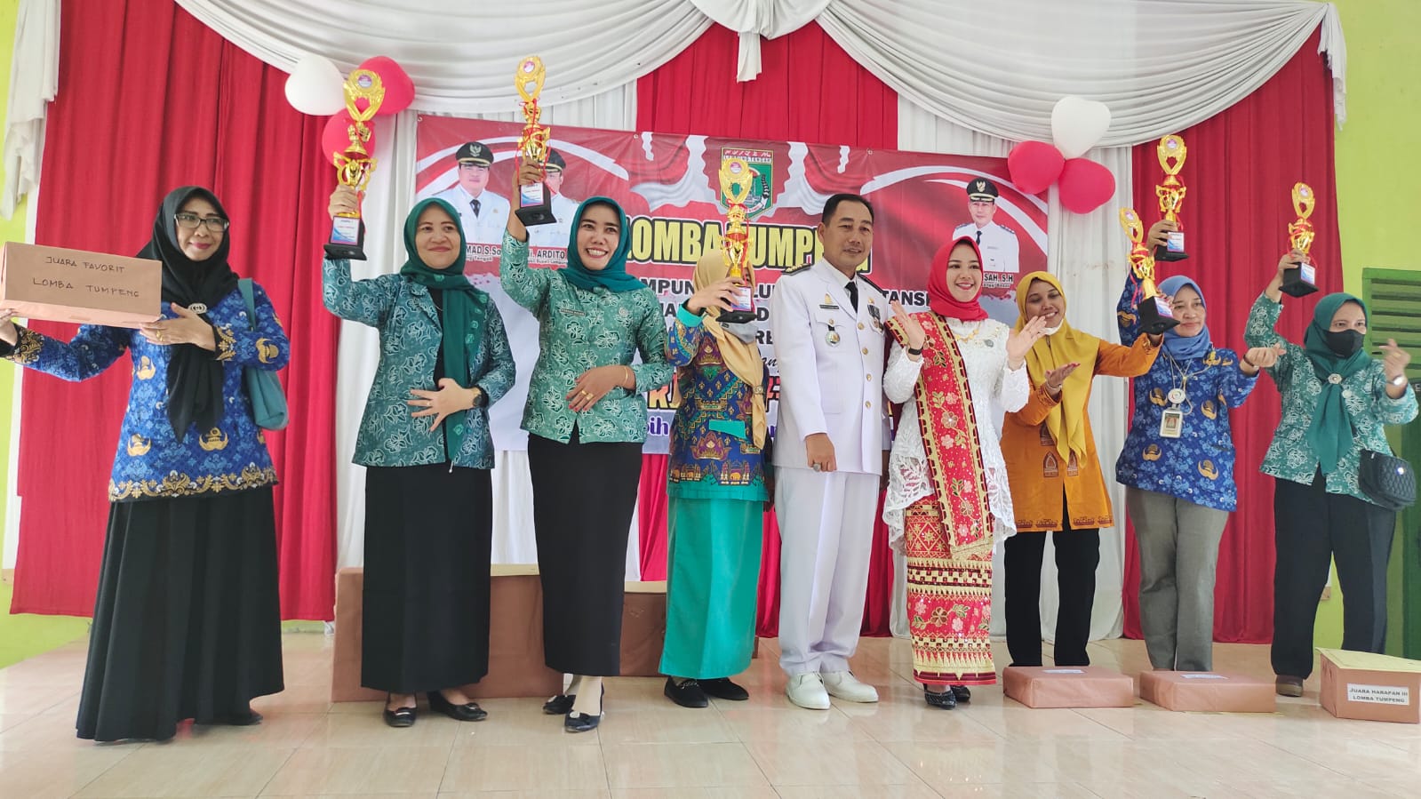 Peringati HUT RI ke-77, Kecamatan Terbanggi Besar Gelar Lomba Tumpeng