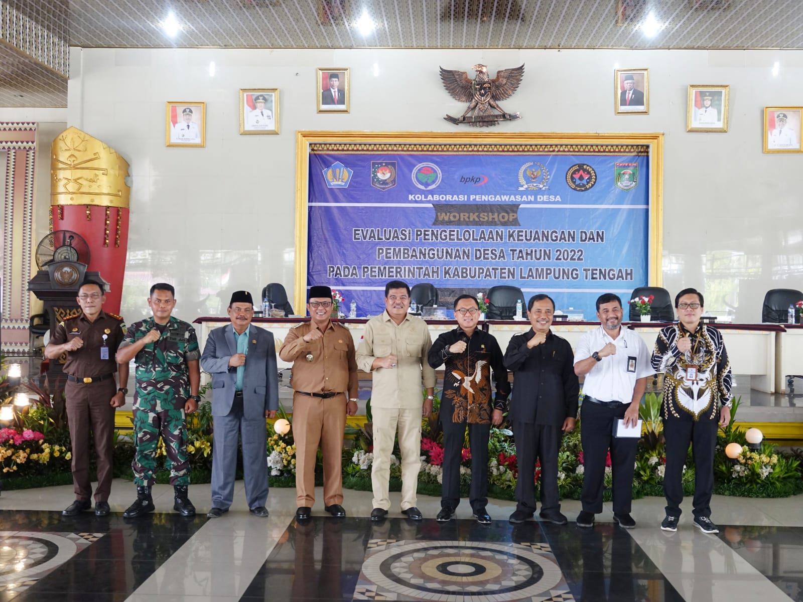 Bupati Musa Ahmad Hadiri Workshop Evaluasi Pengelolaan Keuangan dan Pembangunan Desa Tahun 2022