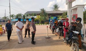 BBM Subsidi Naik, Polisi Jaga Ketat SPBU di Lampung Tengah