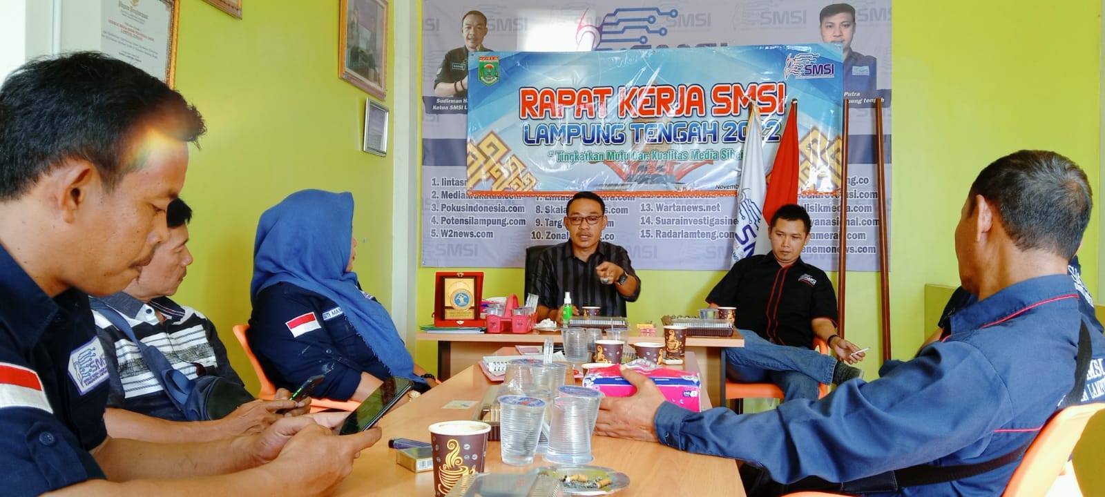 Tingkatkan Mutu dan Kualitas Media, SMSI Lamteng Gelar Raker Tahun 2022