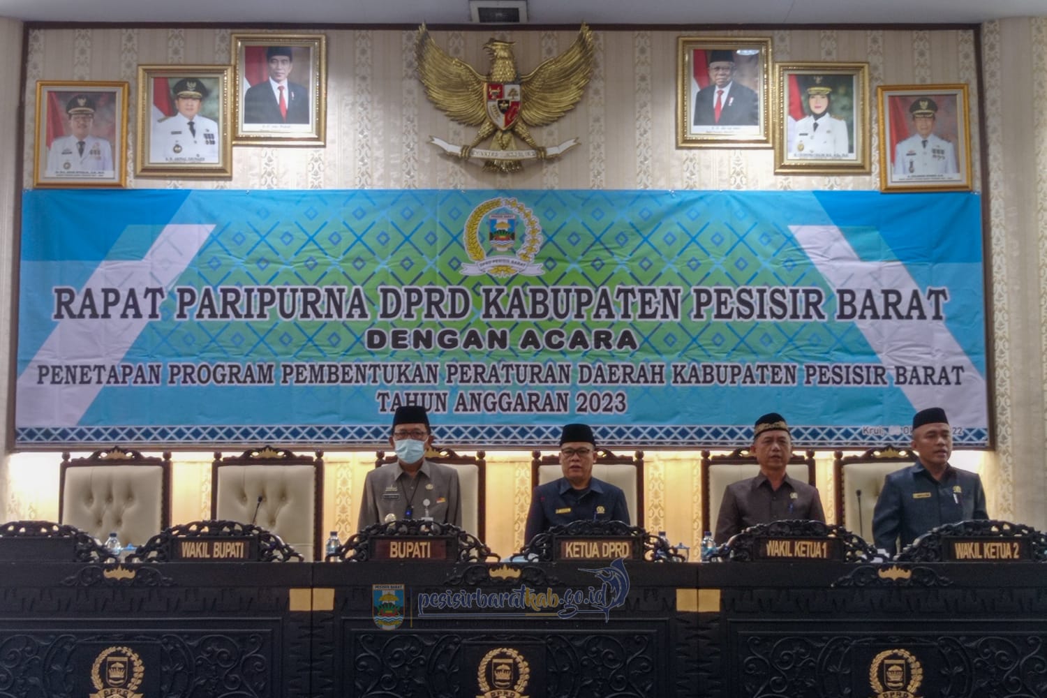 DPRD Pesibar gelar Paripurna Penetapan Program Pembentukan Perda tahun 2023