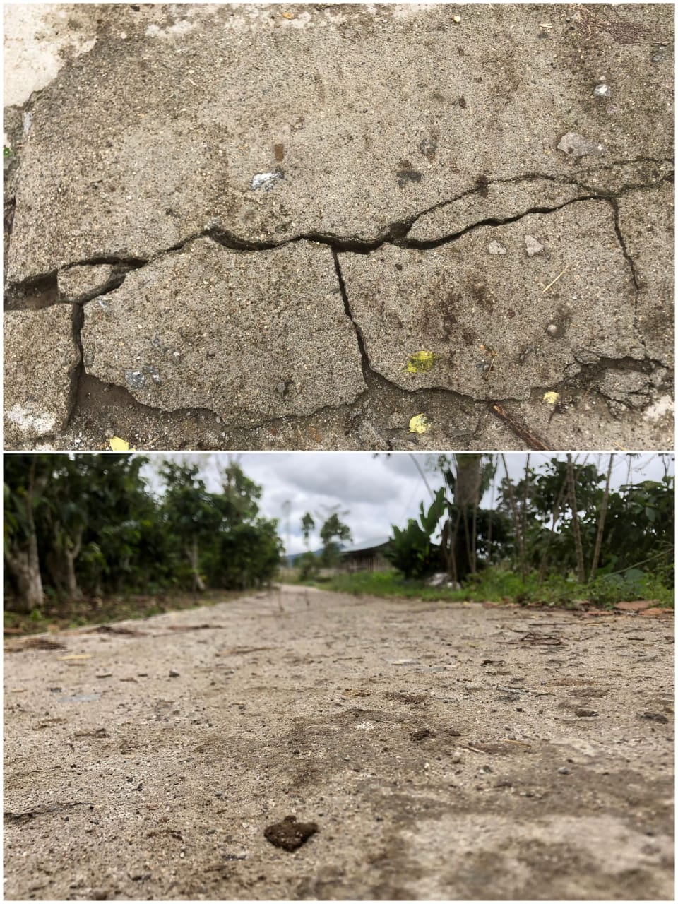 Baru Dibangun, Jalan Dana Desa di Pekon Padang Cahya sudah Rusak