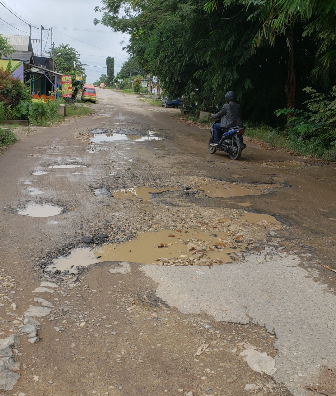 Bertahun-Tahun Tak Kunjung Diperbaiki, Jalan Poncowati Tergenang Air