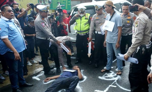 Fakta Rekontruksi dan CCTV Tewasnya Mahasiswa UI “Jatuh Kekanan Lebih Dulu dan Terlindas”