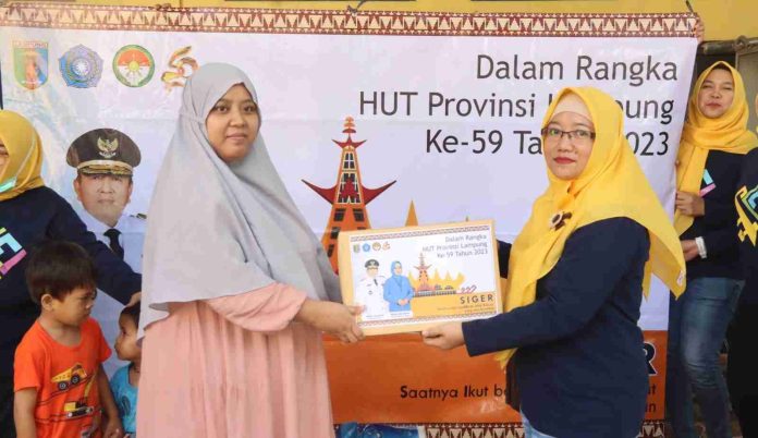 Dharma Wanita Dinas Kominfotik Provinsi Lampung Gelar Jumat Berkah