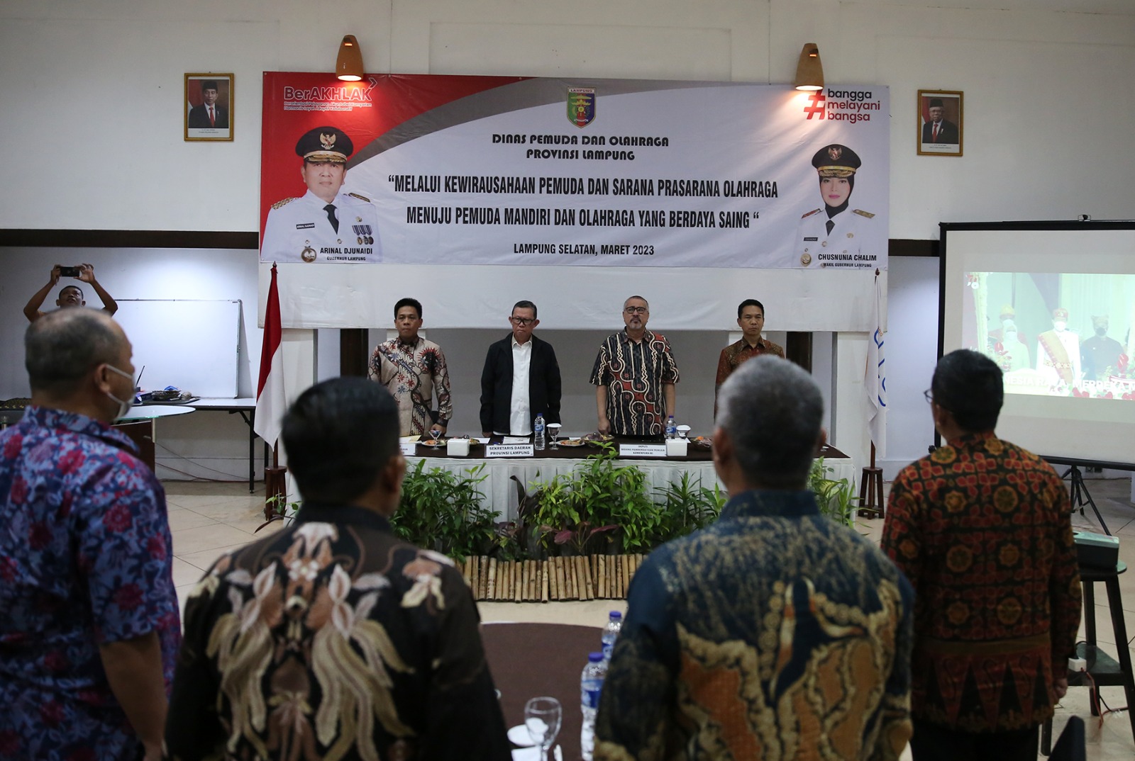 Rakor Dinas Pemuda dan Olahraga se-Provinsi Lampung, Gubernur Arinal Ajak Tingkatkan Partisipasi Pemuda dalam Kegiatan Pembangunan dan Olahraga agar Mampu Mandiri dan Berdaya Saing