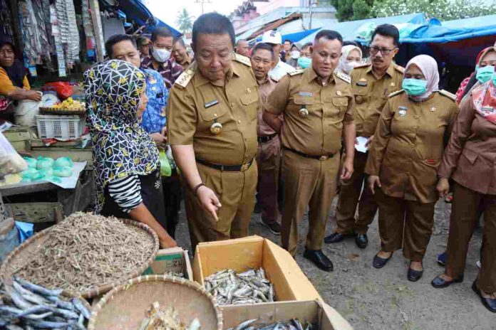 Pastikan Ketersediaan dan Stabilitas Harga Bahan Pokok, Gubernur Arinal Tinjau Pasar Natar