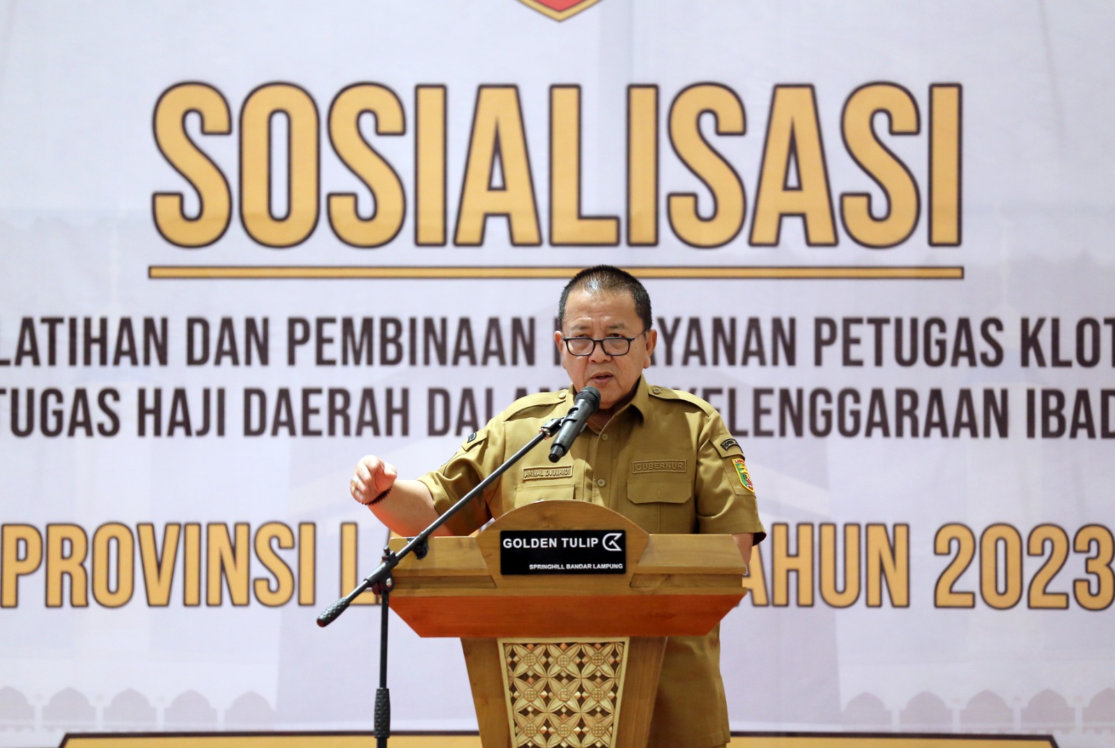 Sosialisasi Pelatihan Petugas Haji Daerah 2023, Gubernur Arinal Minta Berikan Pelayanan Optimal kepada Seluruh Jemaah Haji