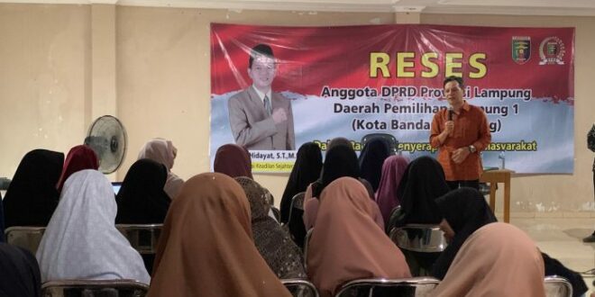 Syarif Hidayat Anggota DPRD Lampung Mendorong Anak muda Untuk Berani Berpolitik