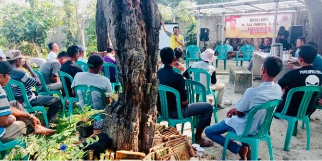 Ali Imron Anggota DPRD Lampung Serap Aspirasi Petani Di Lampung Timur.