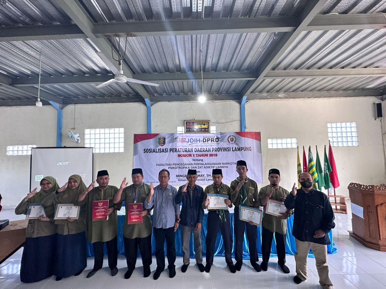 Ketua DPRD Lampung Gelar Sosperda di SMA Muhammadiyah Bording School (MBS) Poncowati