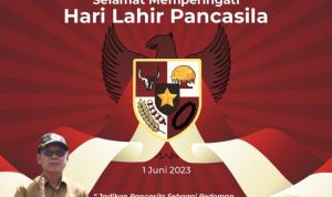 Mingrum Gumay Menjadi Petugas Pembacaan Teks Pancasila