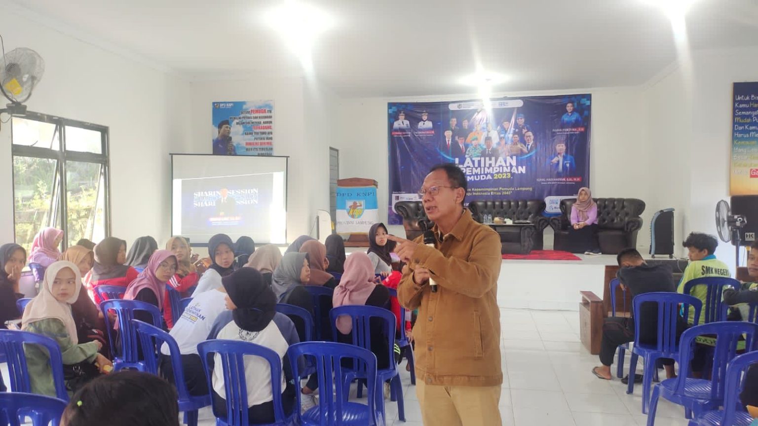 Ketua DPRD Lampung Hadiri Latihan Kepemimpinan Pemuda di Aula DPD KNPI Provinsi Lampung