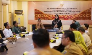 Wagub Chusnunia Ikuti Virtual Pelaksanaan Rekomendasi Penyelesaian Pelanggaran HAM Berat Non Yudisial oleh Presiden Joko Widodo dari Kabupaten Pidie, Aceh