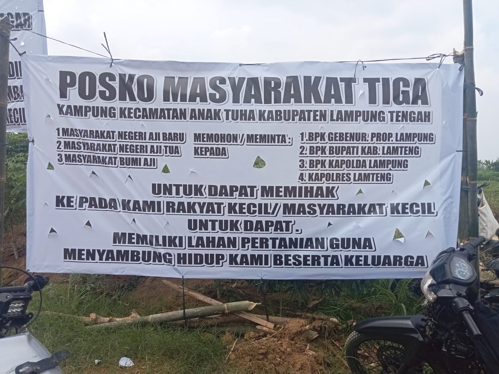 Pertahankan Tanah Ulayat, Habibi: Masyarakat Sudah Sembilan Tahun Menggarap Pertanian Disini