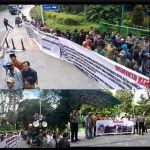 RATUSAN MASSA DARI ALIANSI MASYARAKAT SUMATERA (AMS) MENYAMBANGI GEDUNG KEMENTERIAN RI-KLHK