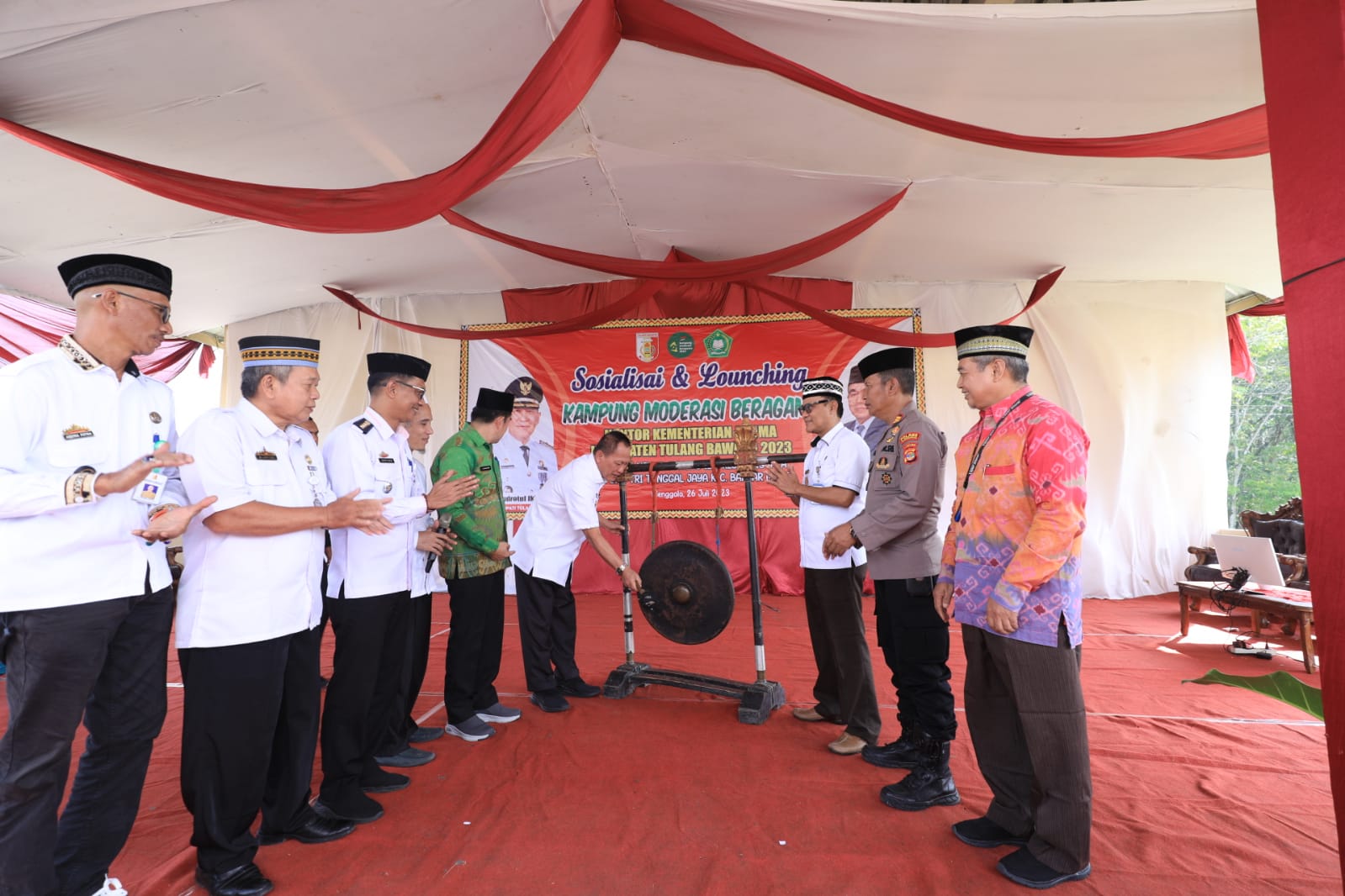 Launching Kampung Moderasi Beragama, Pj Bupati Tulang Bawang Yakini Segala Perbedaan dan Toleransi Yang Nyata ,Akan Menjadikan Kabupaten Tulang Bawang Unggul dan Sejahtera