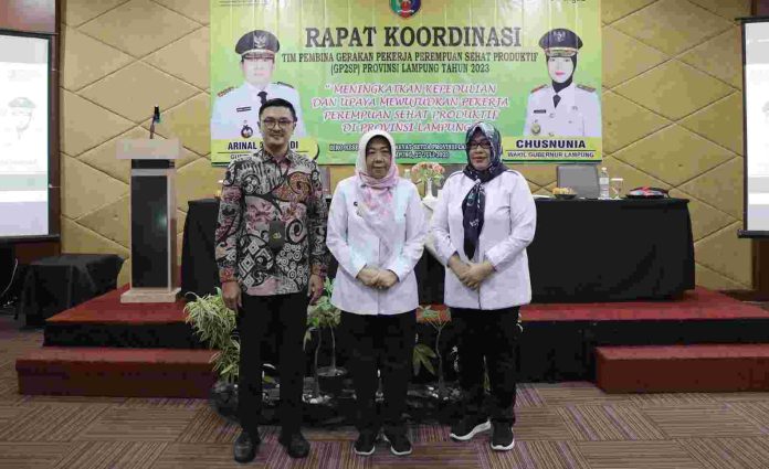 Pemprov Lampung Gelar Rakor Tim Pembina Gerakan Perempuan Senat Produktif 2023