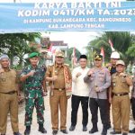 Bupati Lampung Tengah Musa Ahmad Hadiri Acara Penutupan Karya Bakti TNI