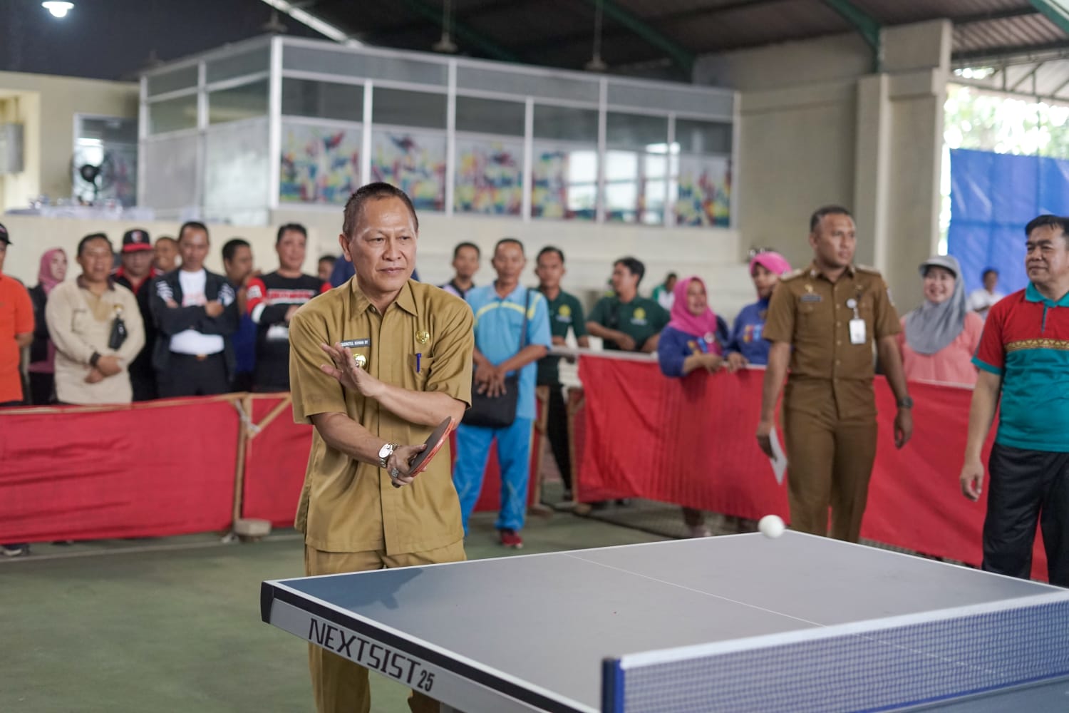 Buka Turnamen Tenis Meja Tulang Bawang 2023, Pj Bupati Tulang Bawang Ingatkan Kepada Seluruh Peserta Menjunjung Tinggi Sportivitas