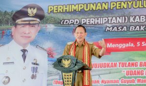 Hadiri Pengukuhan Pengurus DPD Perhiptani Tulang Bawang, Pj Bupati Qudrotul Ikhwan berharap Penyuluh Pertanian menjdi center kemajuan Pertanian Tulang Bawang