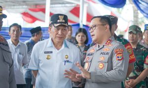 Kapolda Lampung Pantau Secara Langsung Pelaksanaan Pilkakam Kabupaten Tulang Bawang