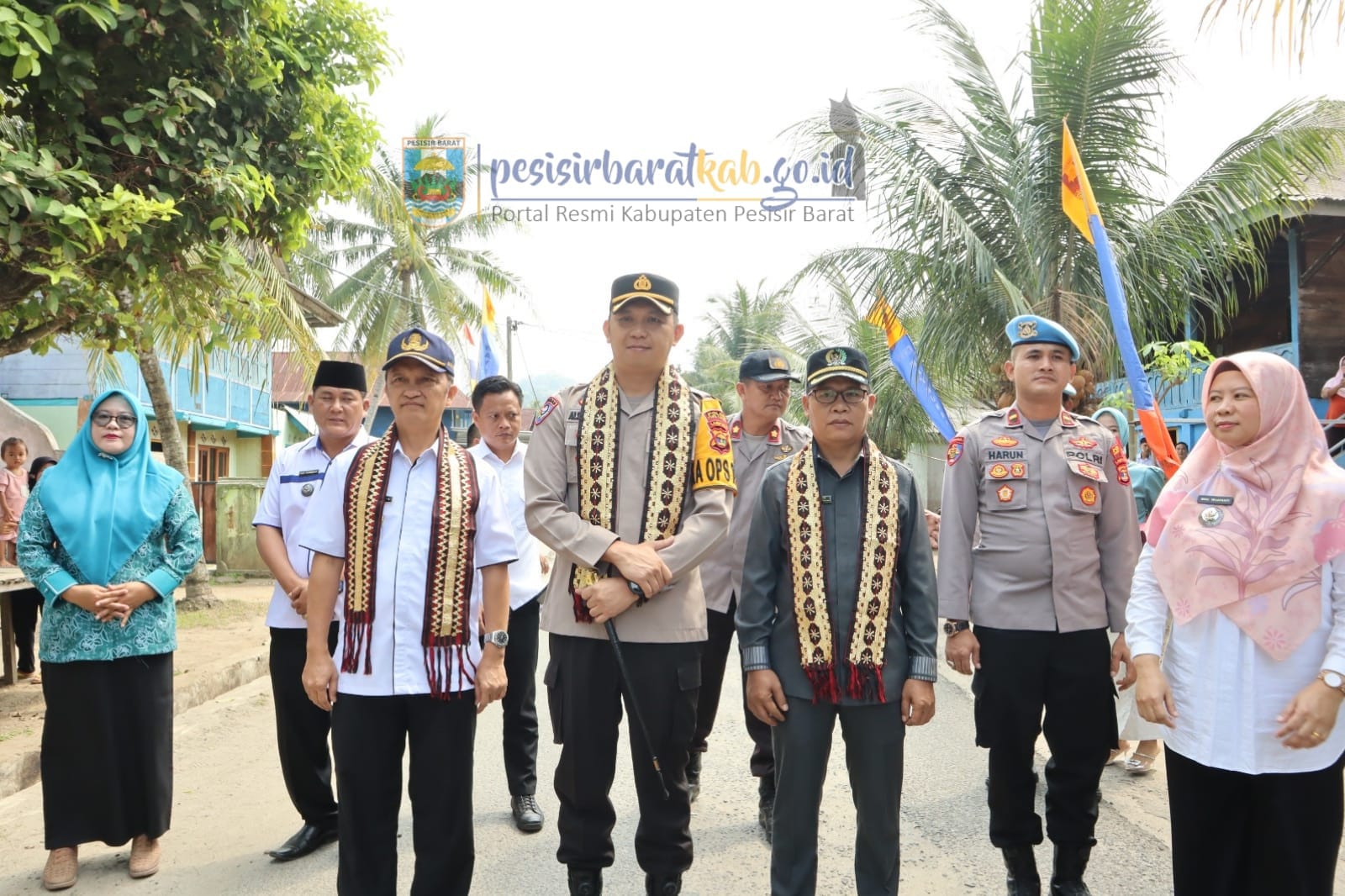 Pemkab Pesibar Hadiri Peresmian Kampung Tangguh Bebas Narkoba