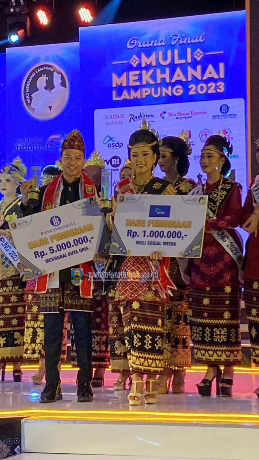 Muli Mekhanai Pesibar Torehkan Prestasi Diajang Pemilihan Muli Mekhanai Provinsi Lampung 2023