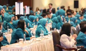 Ibu Riana Sari Arinal Hadiri Rakornas TP PKK se-Indonesia 2023 di Jakarta