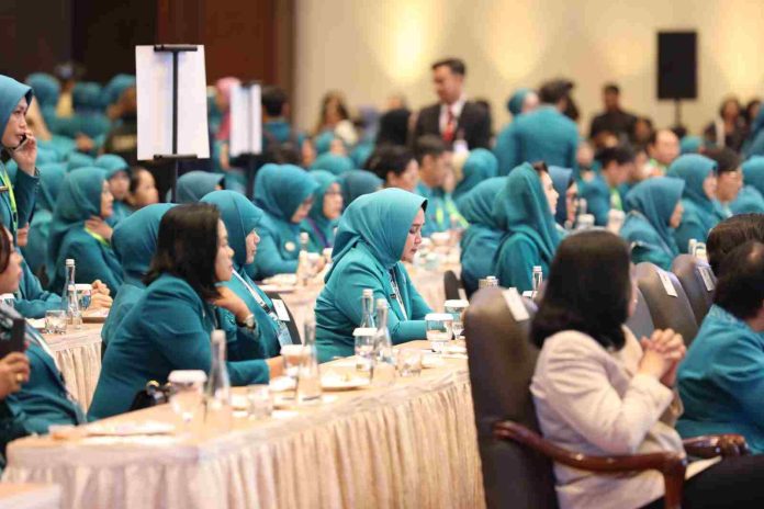 Ibu Riana Sari Arinal Hadiri Rakornas TP PKK se-Indonesia 2023 di Jakarta