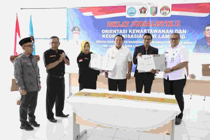 Gubernur Arinal Buka Diklat Wartawan Muda PWI Lampung Angkatan II Tahun 2023