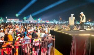 Ribuan Warga Lampung Tengah, Padati Gebyar Musik Lampung Maju Cagub Hanan A.Rozak